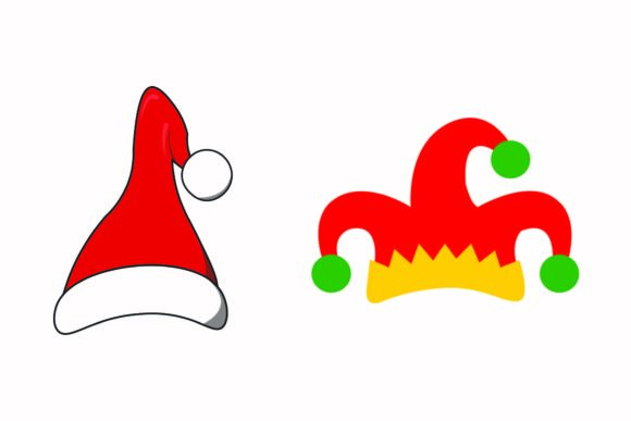Christmas Cap Clown Party Illustration for Branding and Design
