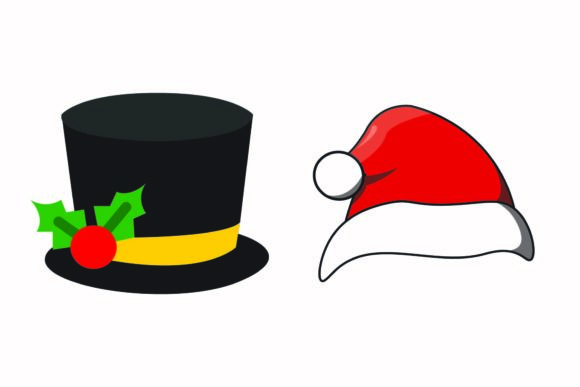 Christmas Cap Red Illustration Vectors for Digital Product Creation