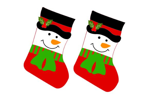Christmas Cute Socks 100 Illustrations