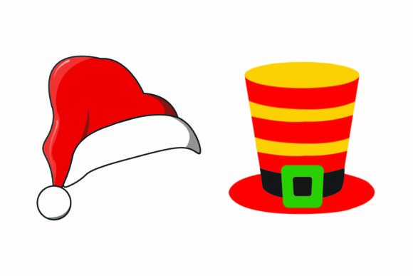 Christmas Hat Clothing Illustration for Handmade Creations