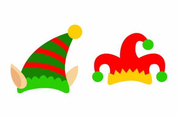 Christmas Hat Dwarfs Illustration Vector for Branding and Packaging