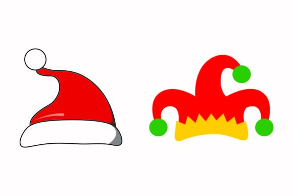 Christmas Hat Fun Party Vectors Illustrations