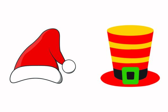 Christmas Hat Funny Design Illustrations for Digital Sellers