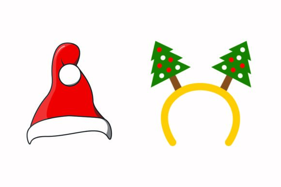 Christmas Headband Santa Party Vector Illustration Review