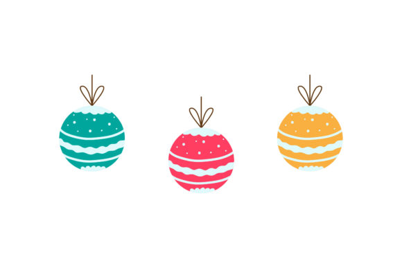 Christmas Tree Ball Ornaments Decoration Illustrations