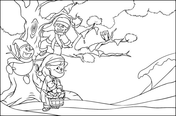 Coloring Book Christmas Edition Illustrations