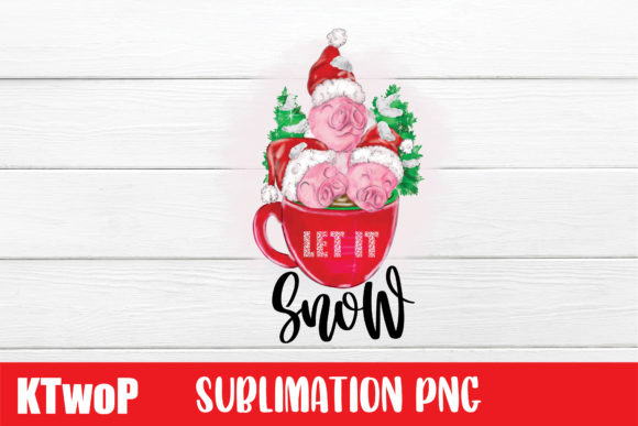 Let It Snow, Merry Christmas PNG Illustrations
