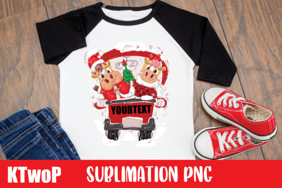 Merry Christmas Sublimation Monogram Illustrations