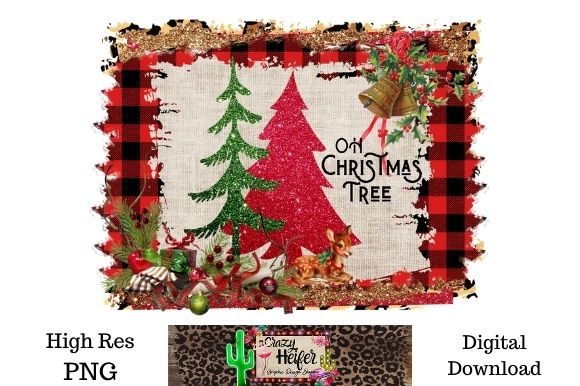 Oh Christmas Tree Dye Sublimation Illustrations