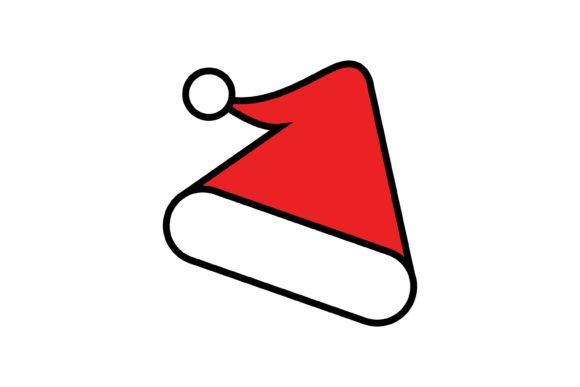 Santa's Hat Christmas Icon for Illustrations